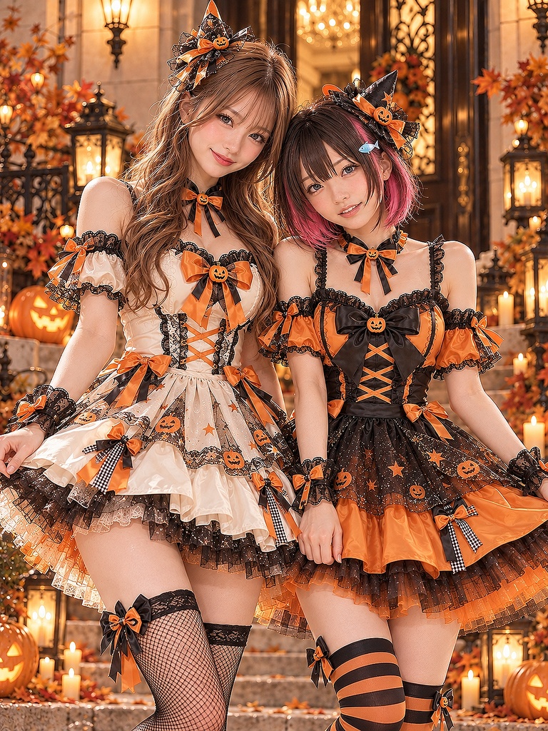 澪のハロウィンコスプレ写真集2026|特別ゲスト陽菜&限定カット収録【AI生成】
