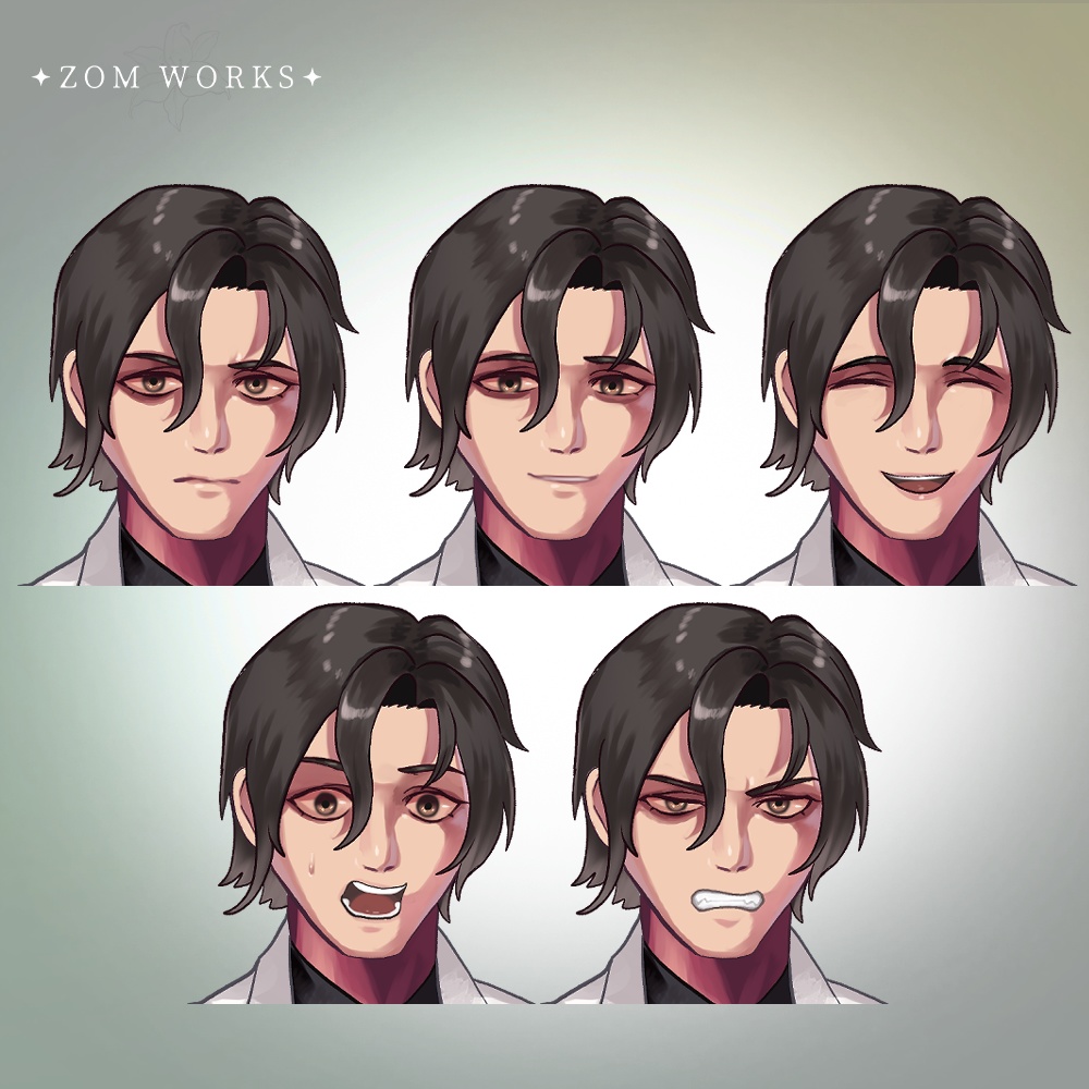 【立ち絵素材】白衣を着た男性