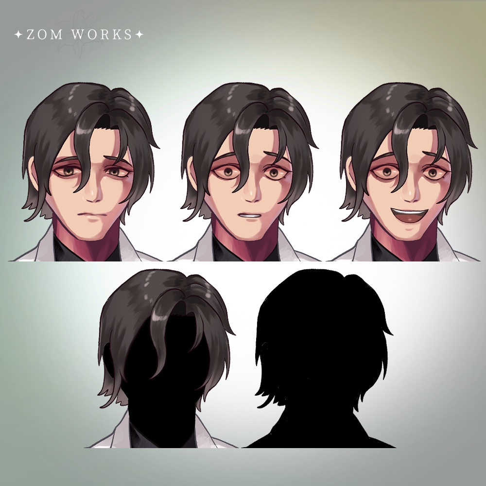 【立ち絵素材】白衣を着た男性 Zomworks Booth 4108