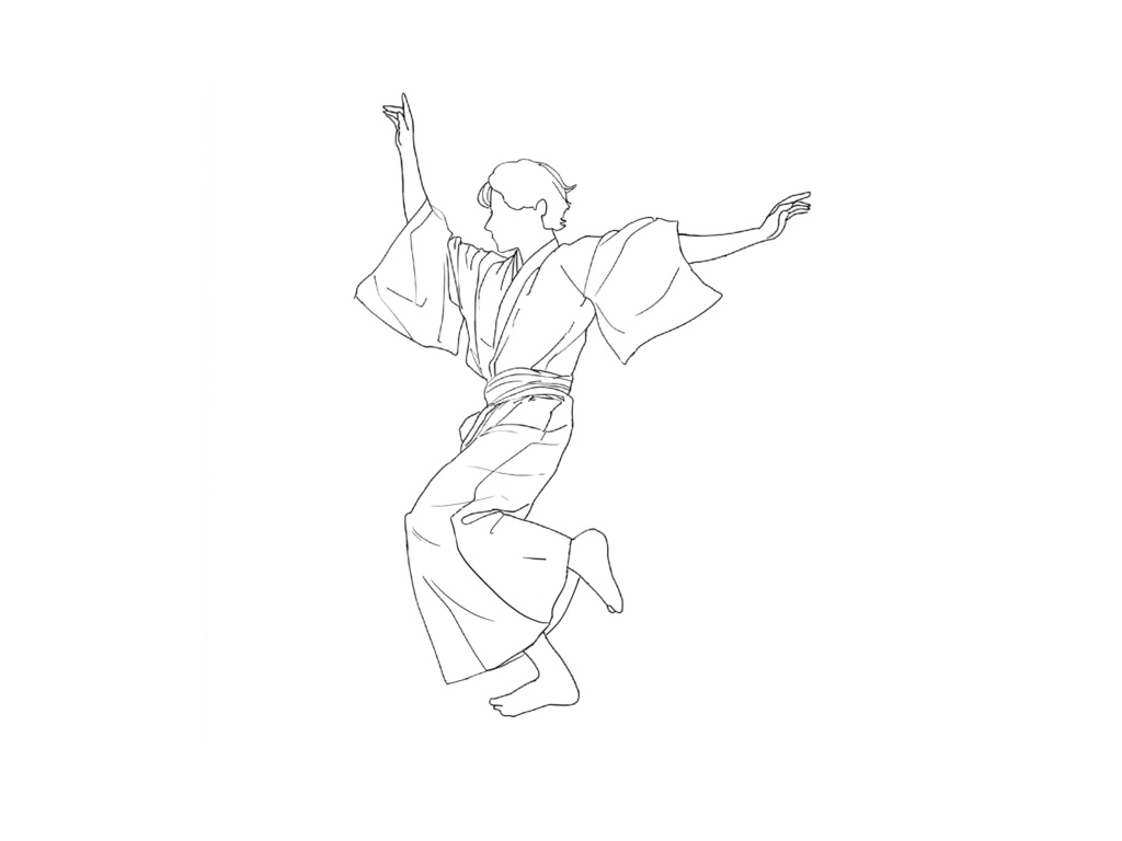 盆踊り_タトゥーシール_男性①