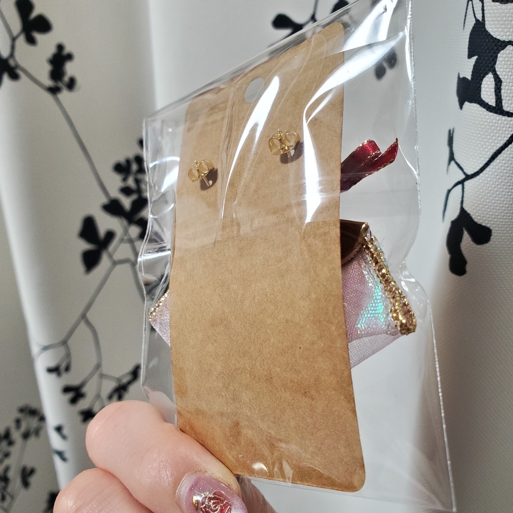 八雲紫モチーフ リボンピアス