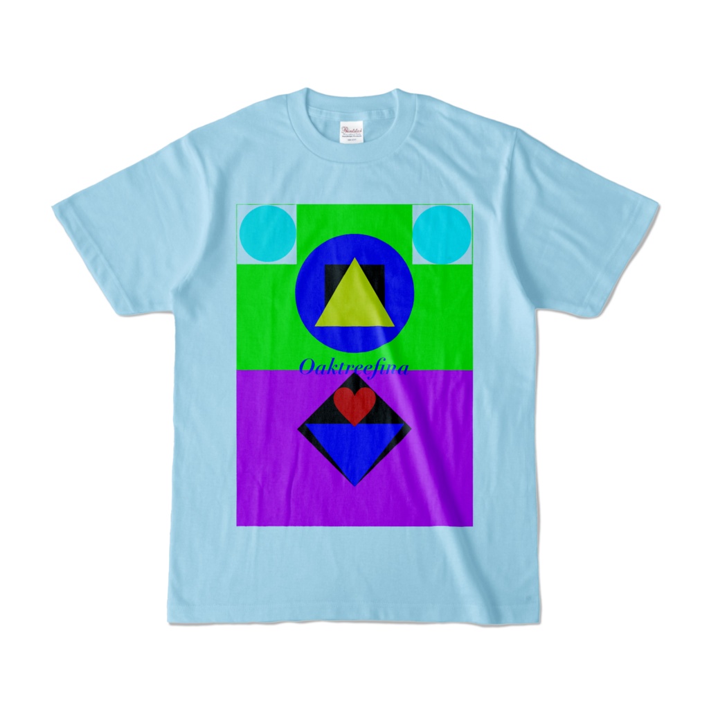 ハートをと三角形のコラボ　ハートを飾る台座