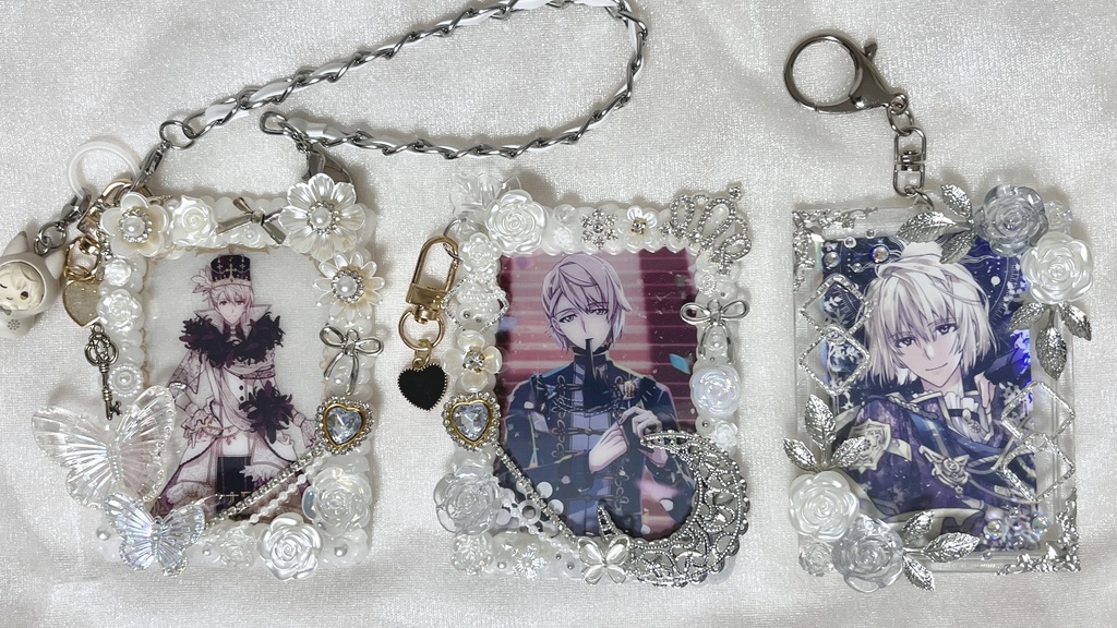 トレカキーホルダー ピンク×レッドver.