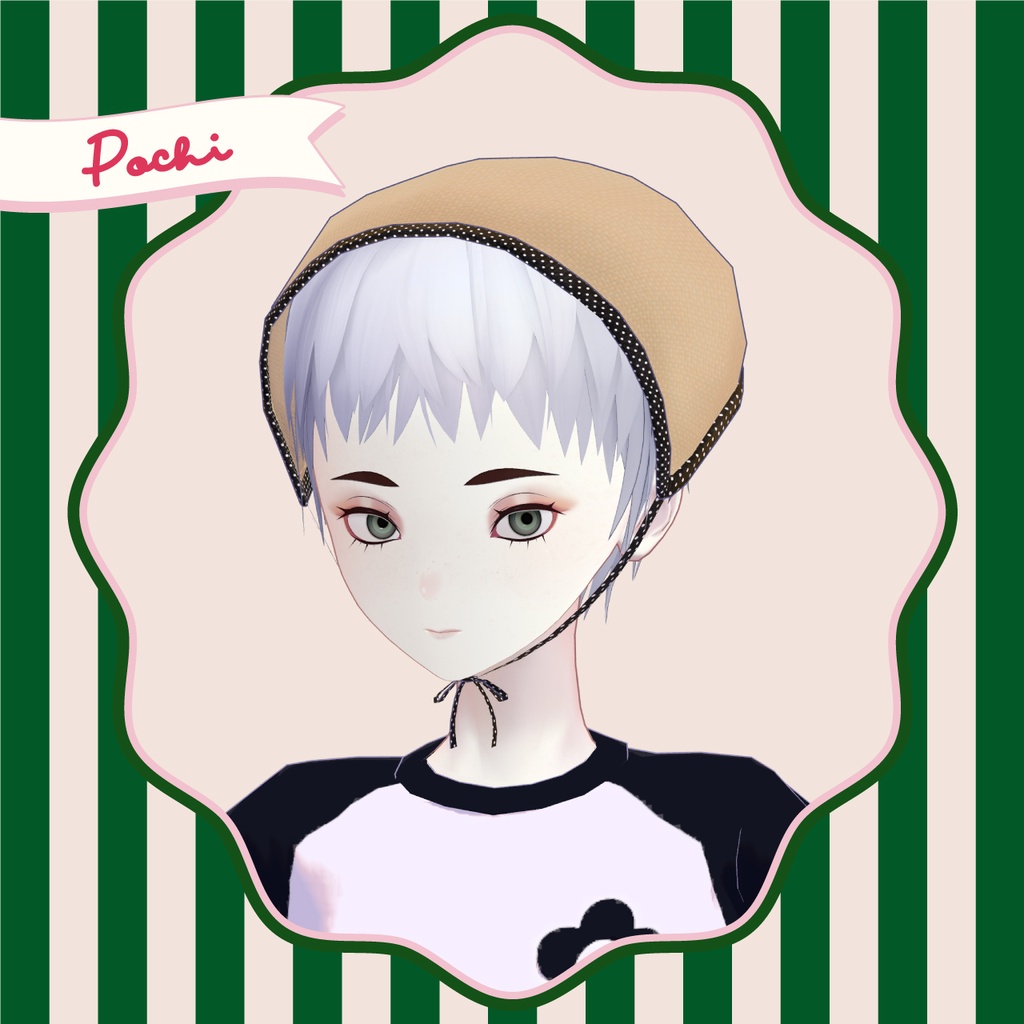 【VRC対応装飾】Straw piping babushka 麦わらのパイピングバブーシュカ