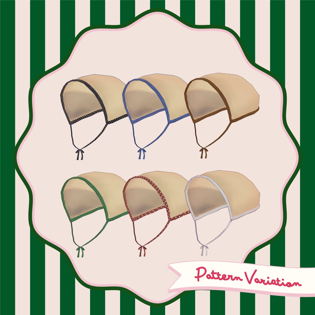 【VRC対応装飾】Straw piping babushka 麦わらのパイピングバブーシュカ