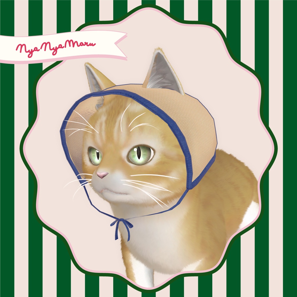 【VRC対応装飾】Straw piping babushka 麦わらのパイピングバブーシュカ