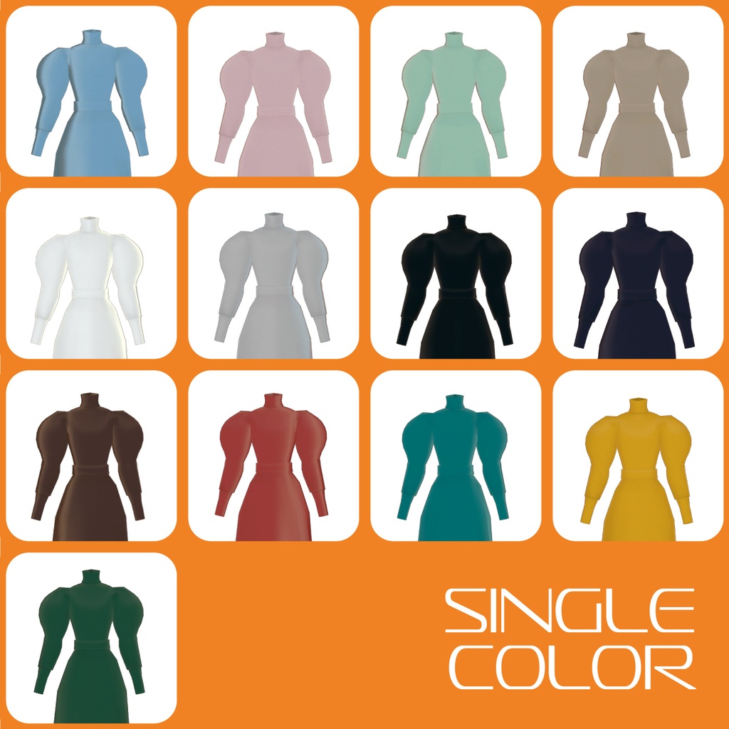 【VRC対応衣装】Fictional Muse Dress フィクショナルミューズドレス