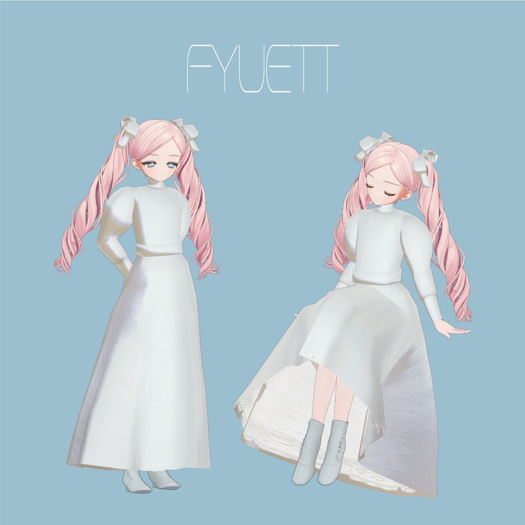 【VRC対応衣装】Fictional Muse Dress　フィクショナルミューズドレス