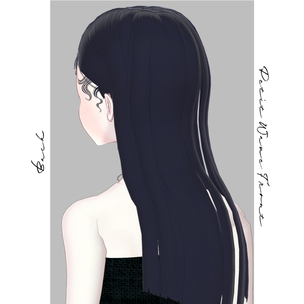 【VRC対応ヘア】Pettit Wave Front プチウェーブフロント