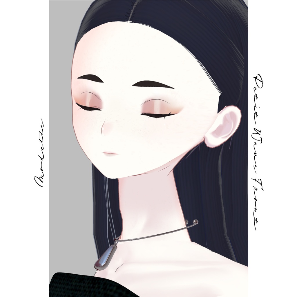 【VRC対応ヘア】Pettit Wave Front プチウェーブフロント