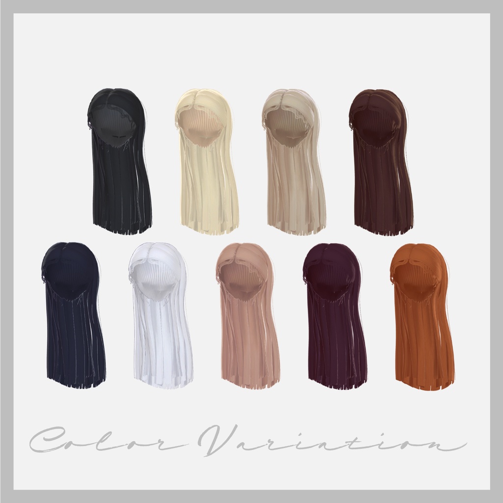 【VRC対応ヘア】Pettit Wave Front プチウェーブフロント