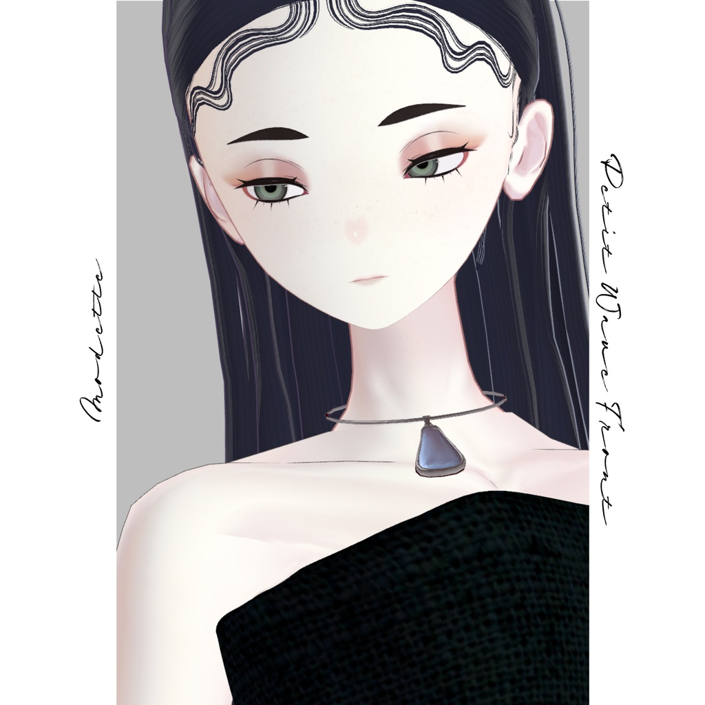 【VRC対応ヘア】Pettit Wave Front プチウェーブフロント