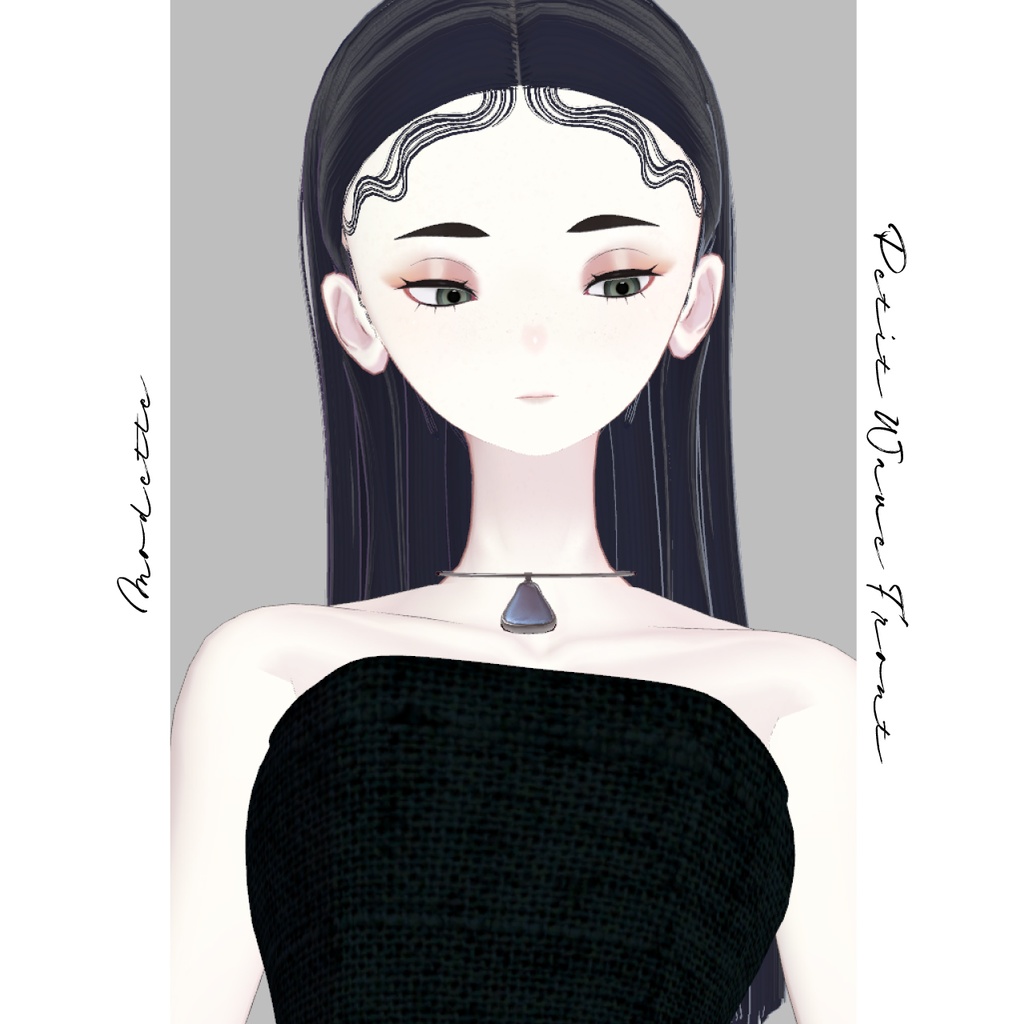 【VRC対応ヘア】Pettit Wave Front プチウェーブフロント