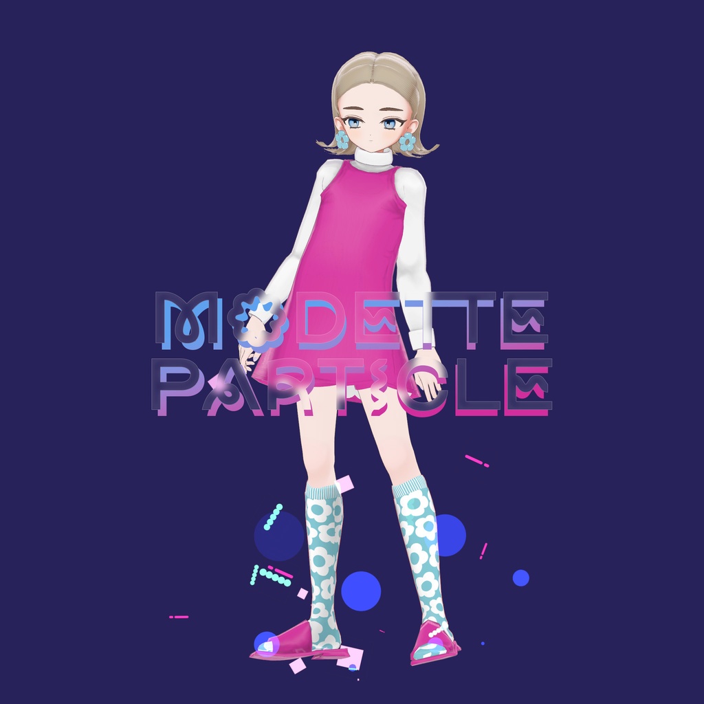 【VRC対応汎用パーティクル】Modette Particle_01 モデットパーティクル 01