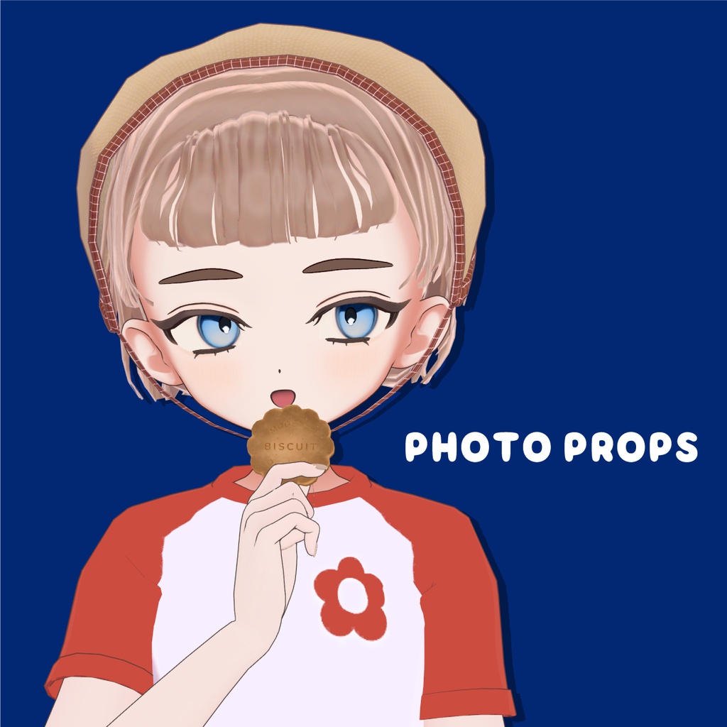 【VRC対応アクセサリー】Hamsand Biscuit はむさんど ビスケット
