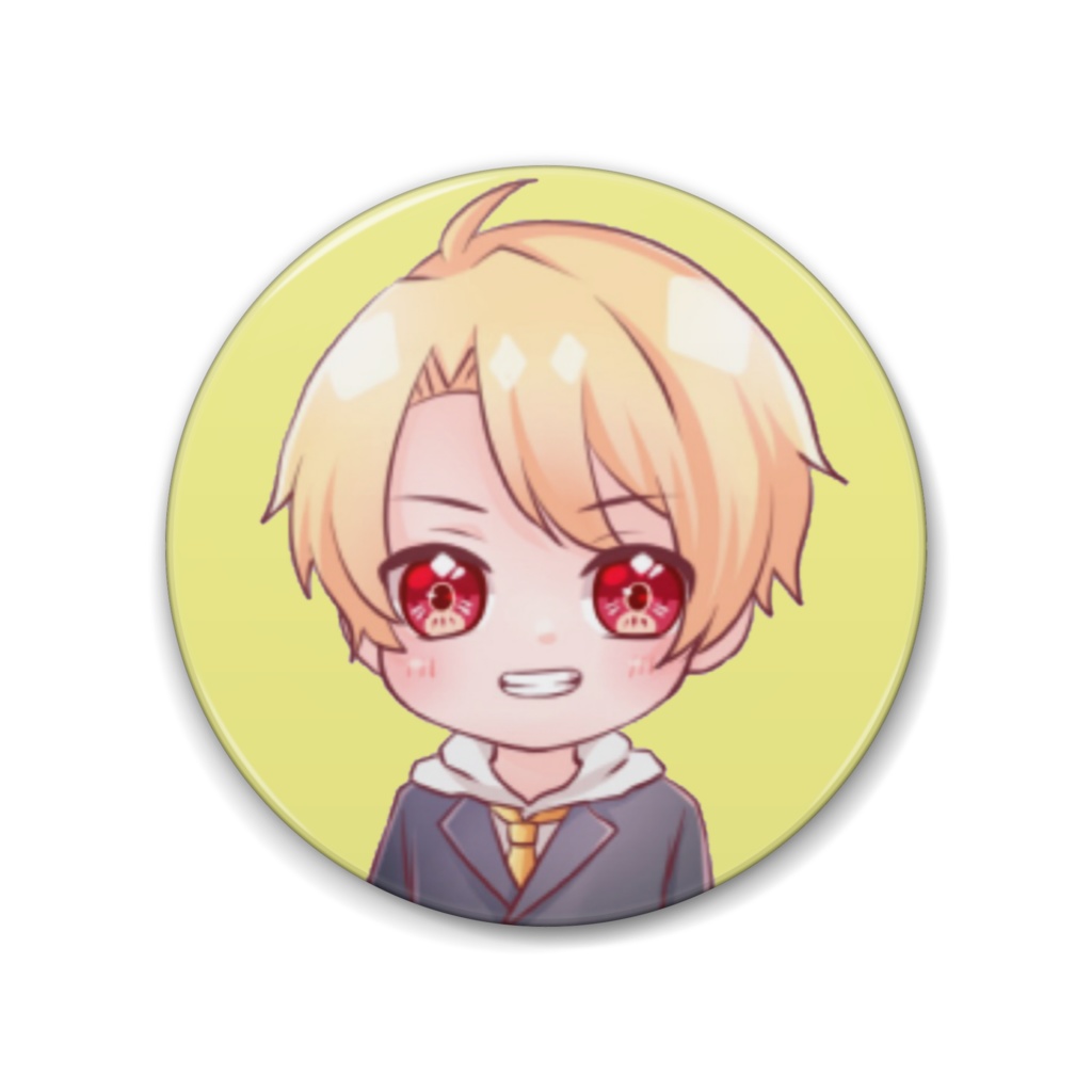 大きめな 犬宮 テト 缶バッジ