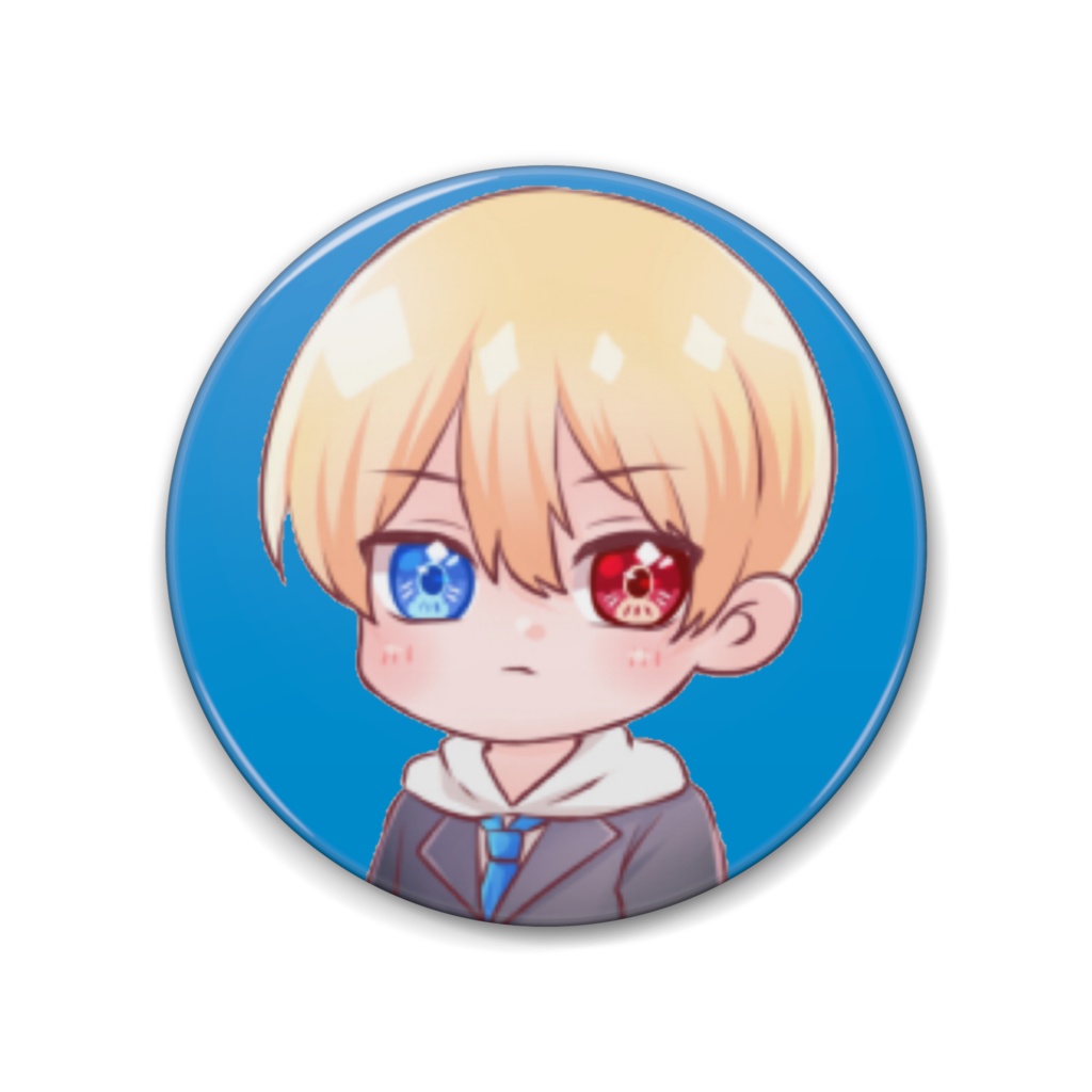 大きめな 滝内 輝汐 缶バッジ