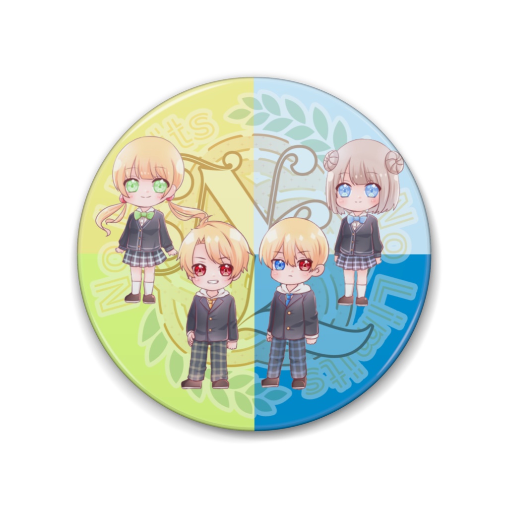 大きめな No Limits 全員 缶バッジ