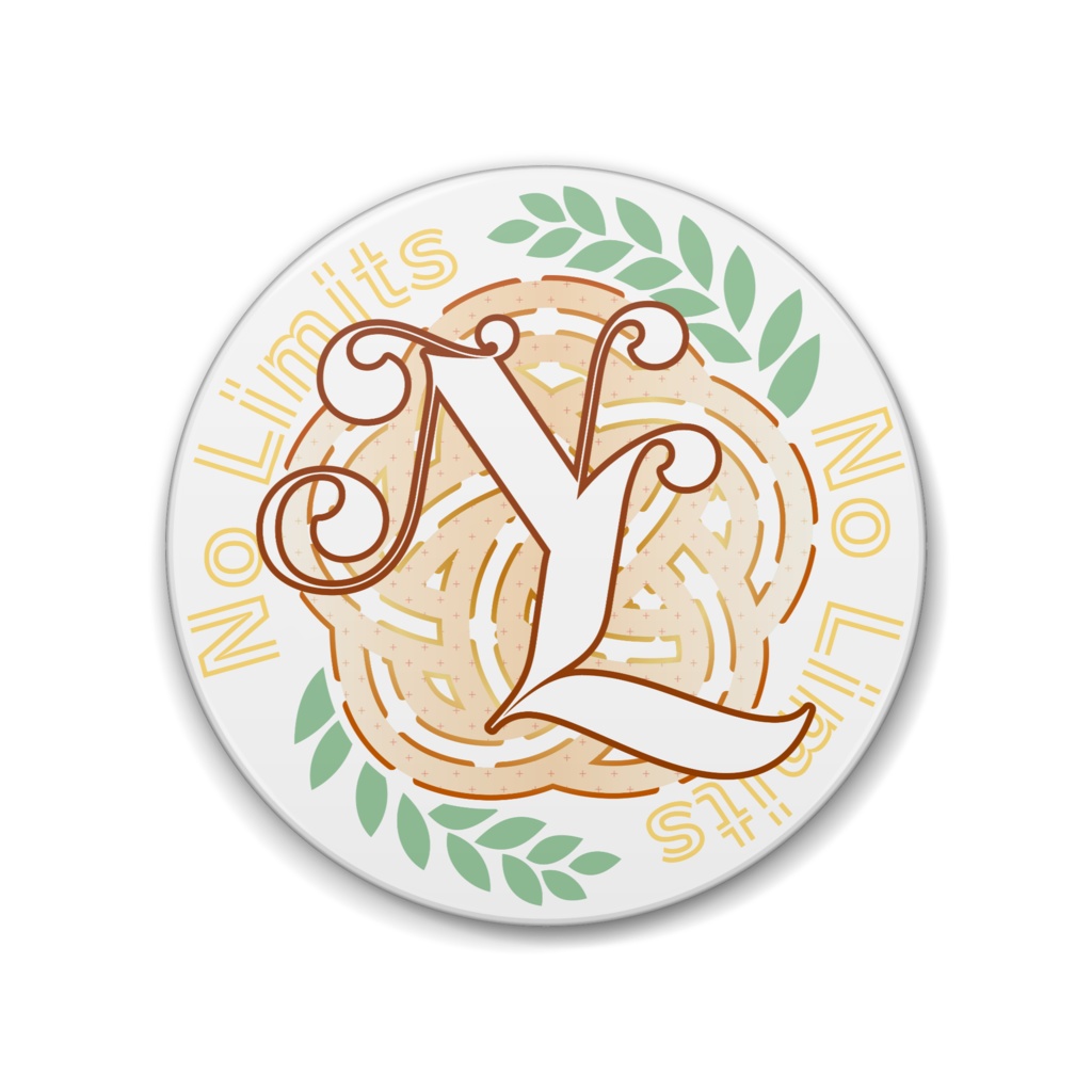 大きめな No Limits 公式ロゴ 缶バッジ
