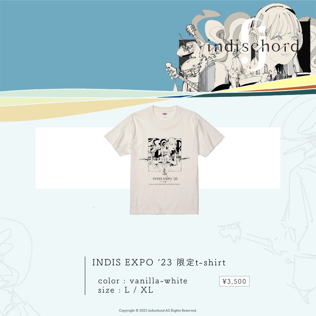INDIS EXPO '23 限定t-shirt