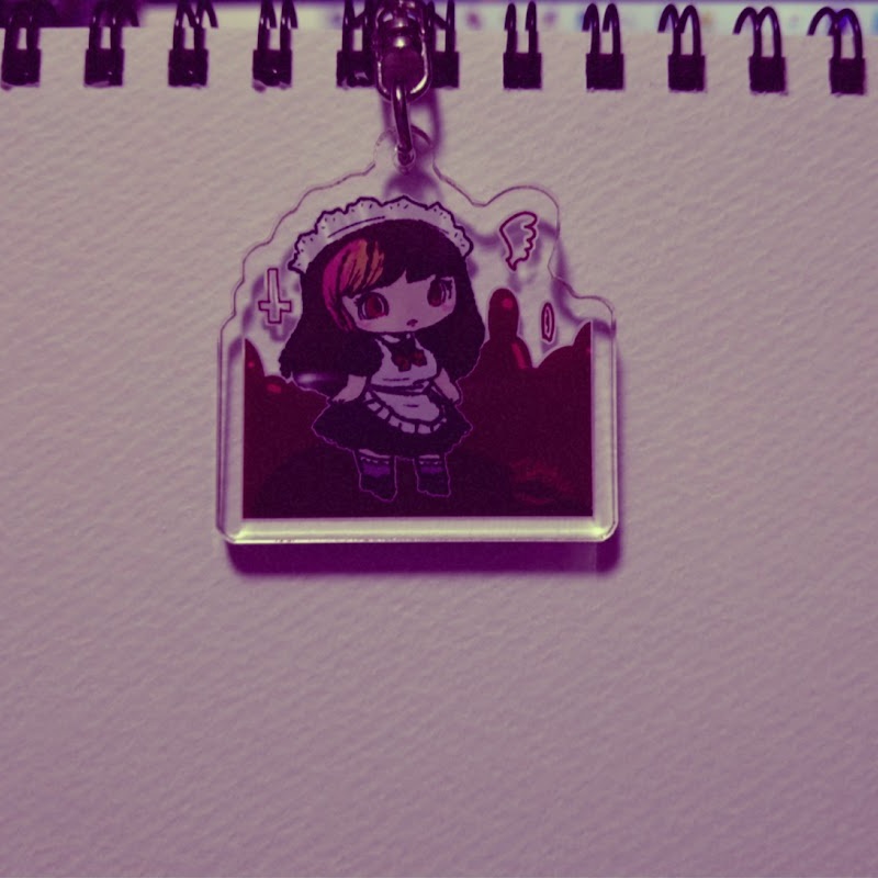 まんまるメイドアクリルキーホルダー