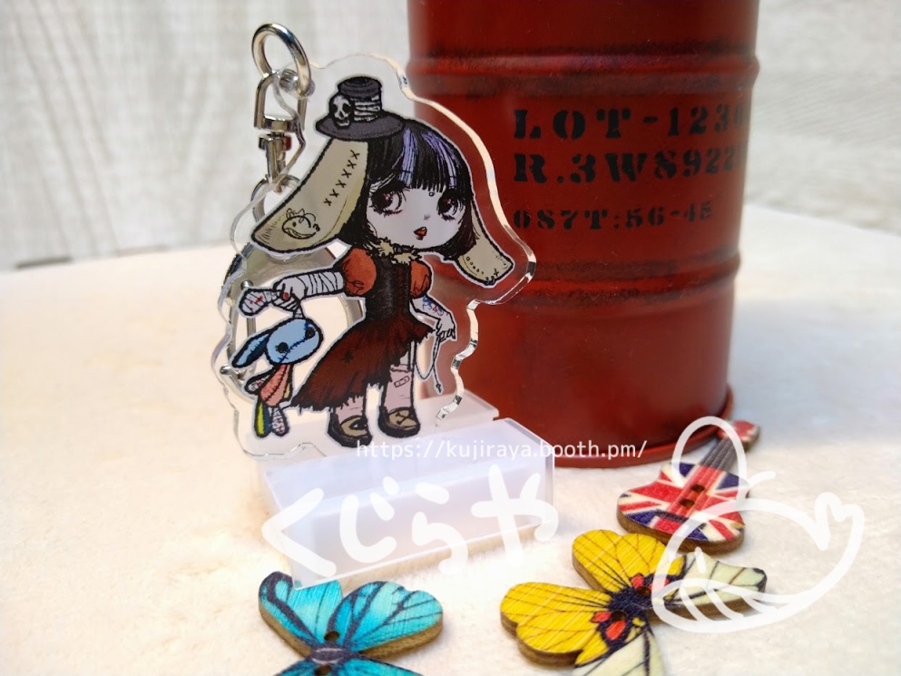 パンク風兎娘アクリルキーホルダー