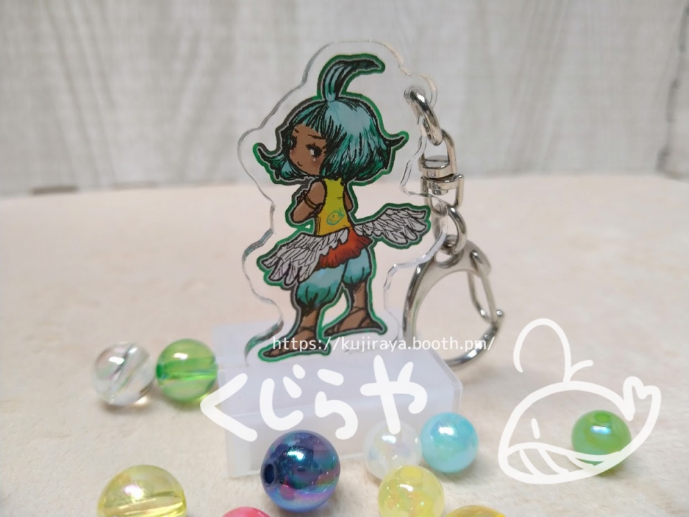 とりのこアクリルキーホルダー