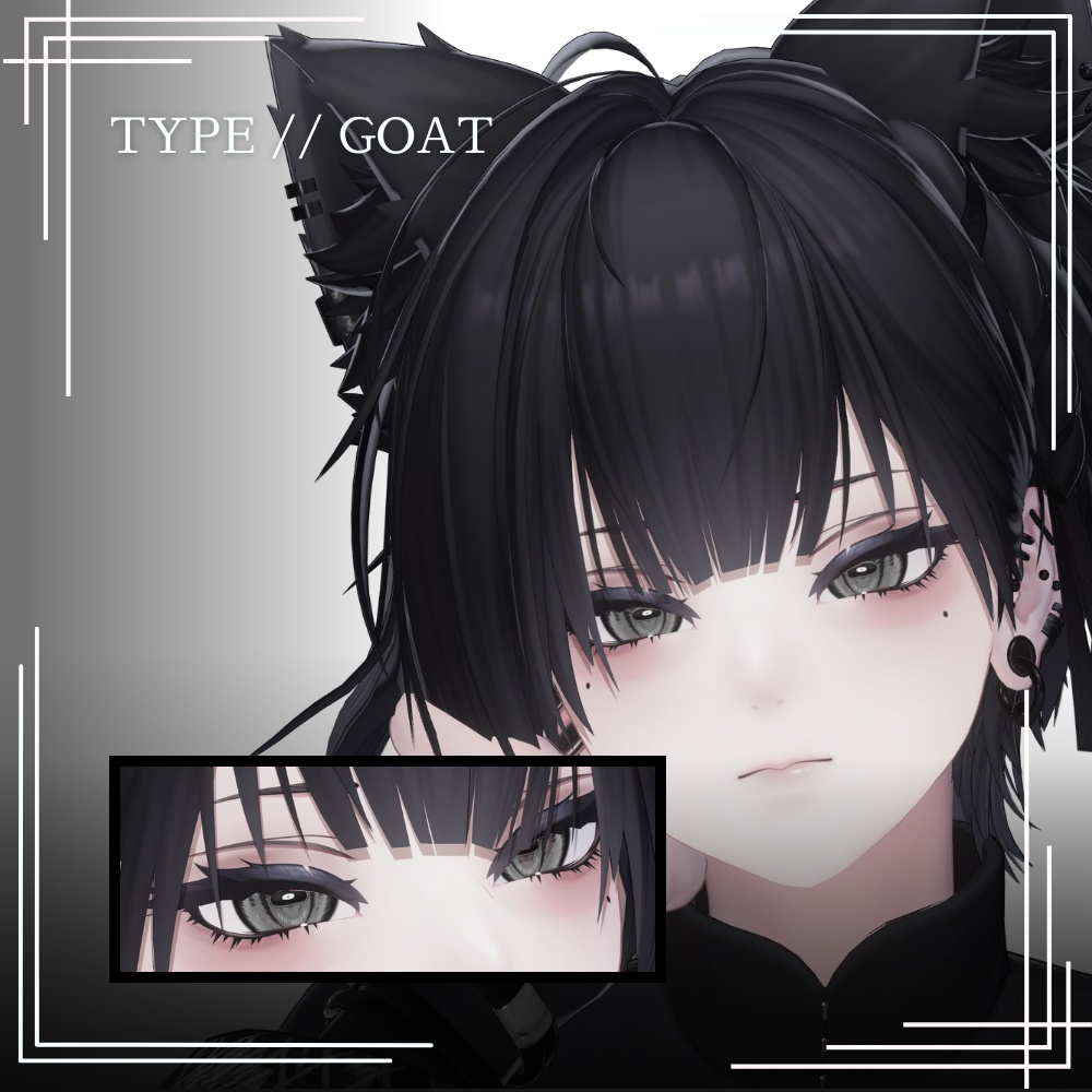【VRChat Eye Textures】泣夜 -Nakiya- Eye Textures (3 Types / 14 Colors)「TYPE // BEAST」 + PSD + Emissions