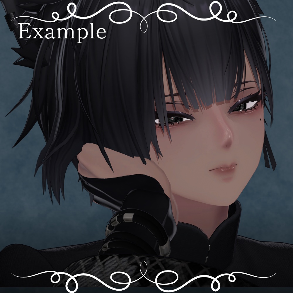 【VRChat Textures】泣夜 -Nakiya- 「Velum」Make Up & Eye Textures (13 Colors) + PSD