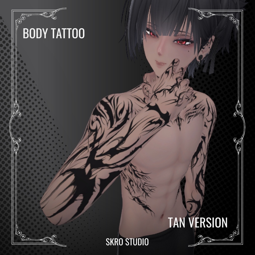 【Nakiya/泣夜専用】Body Tattoo - INVICTUS -