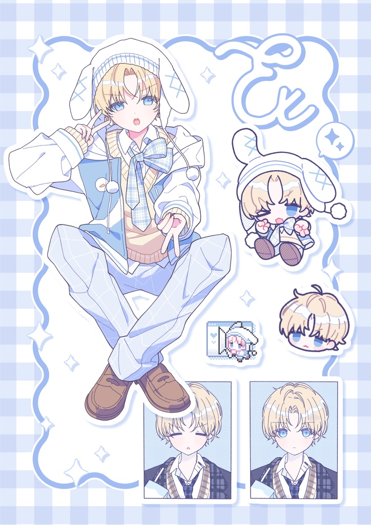 【#にじそうさく11 】クリアカード・シールセット