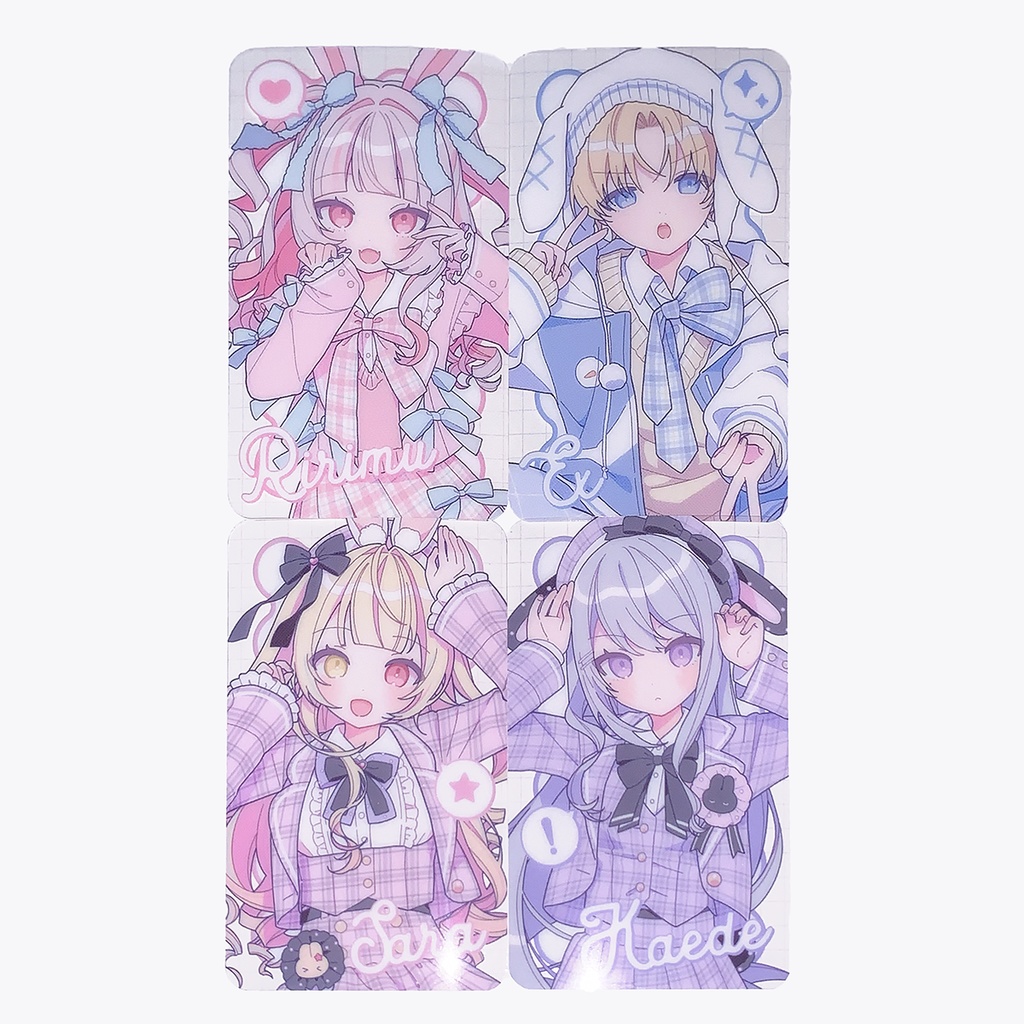 【#にじそうさく11 】クリアカード・シールセット