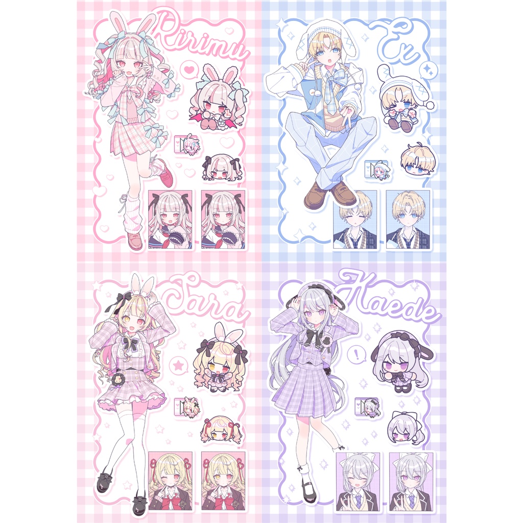 【#にじそうさく11 】クリアカード・シールセット