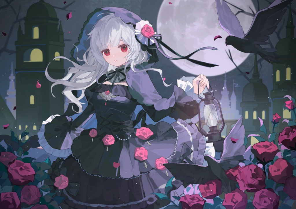 【商用】【YCH base】イラストテンプレート素材Vtuber素材永夜の序曲