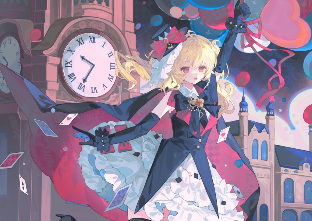 【商用】【YCH base】イラストテンプレート素材Vtuber素材真夜中の脱走