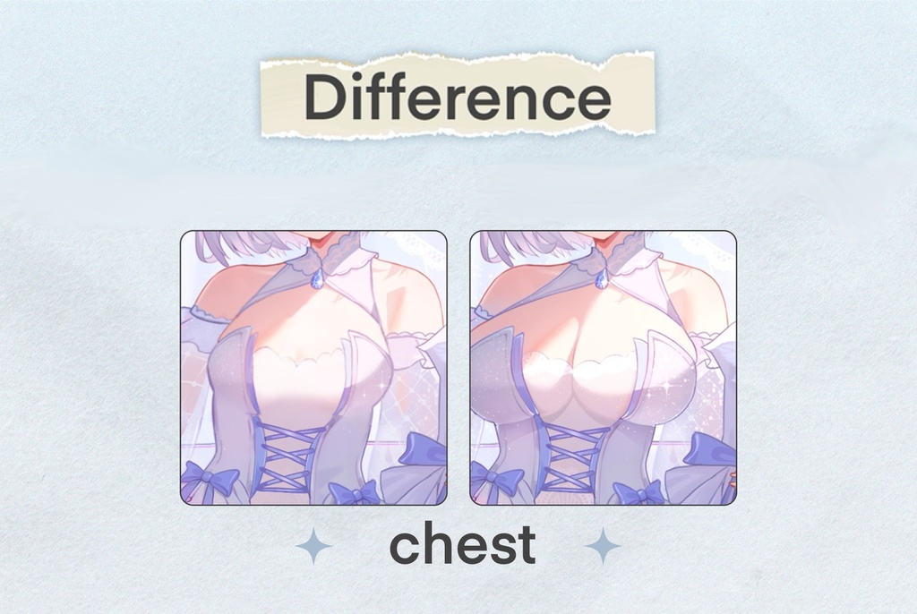 【商用】【YCH base】イラストテンプレート素材Vtuber素材純白の誓い