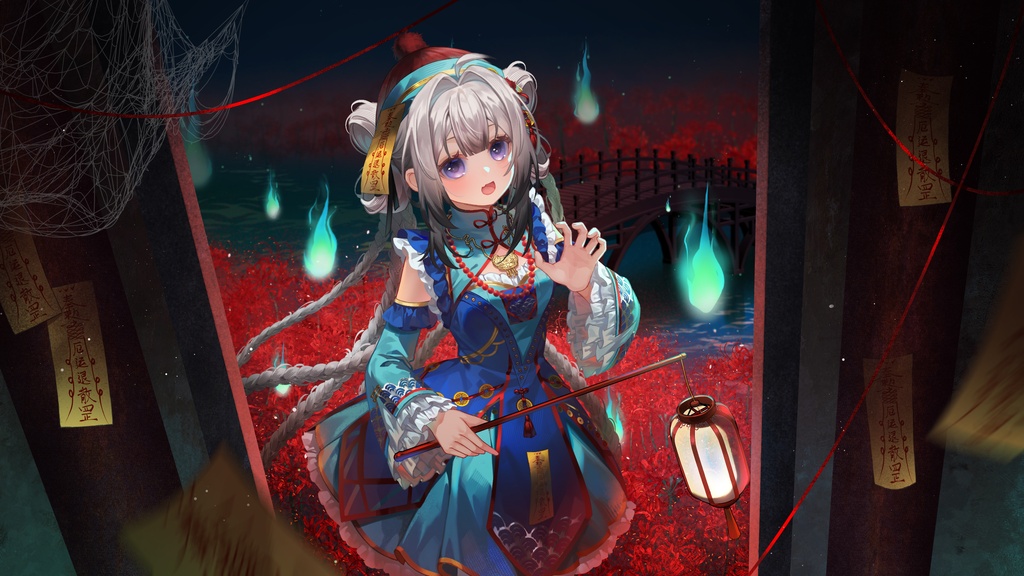 【商用】【YCH base】イラストテンプレート素材Vtuber素材彼岸の幽霊