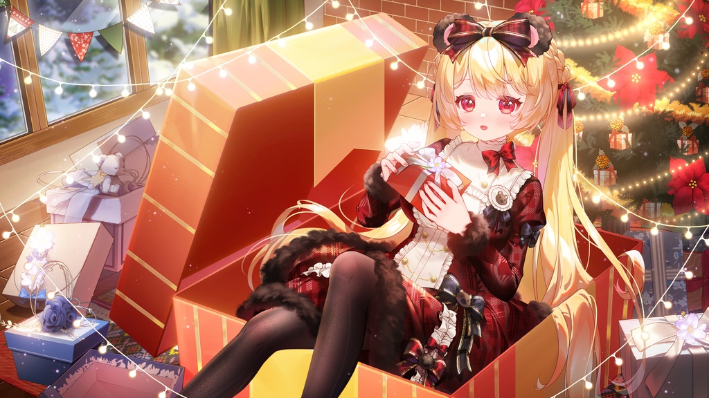 【商用】【YCH base】イラストテンプレート素材Vtuber素材クリスマスの賛歌