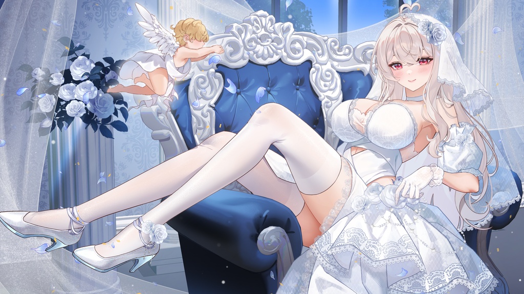 【商用】【YCH base】イラストテンプレート素材Vtuber素材永遠の誓い
