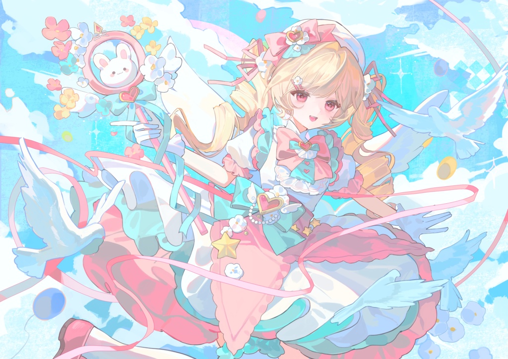 【商用】【YCH base】イラストテンプレート素材Vtuber素材魔法の契約