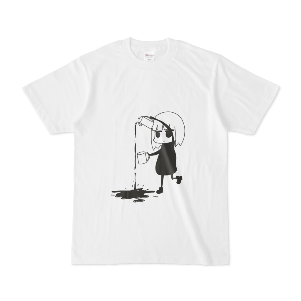 珈琲注ぐのへた子 Tシャツ(白)