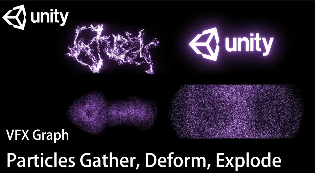 Unity VFX Graph:Particles Gather, Deform, Explode