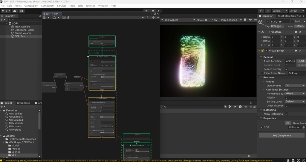 Unity VFX Graph:Use SDF to make model particle effects
