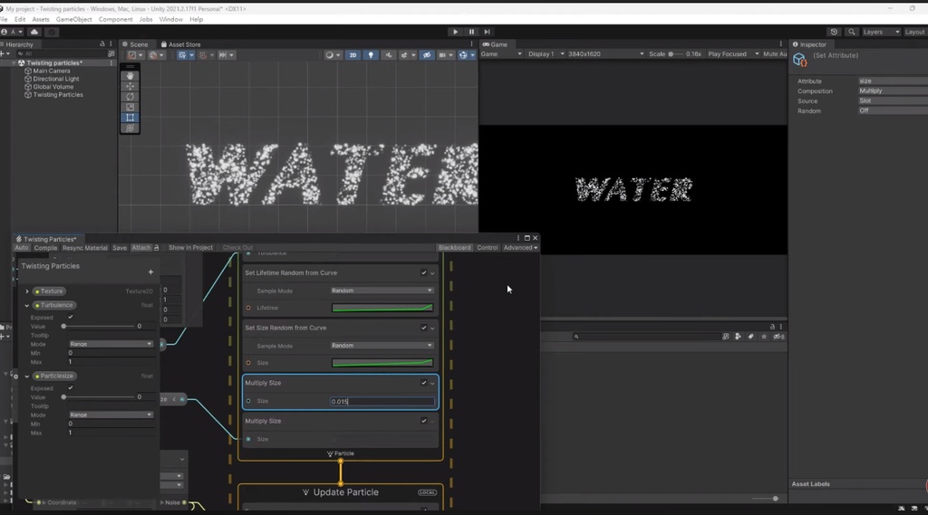 Unity VFX Graph:Disturbed Image Particles