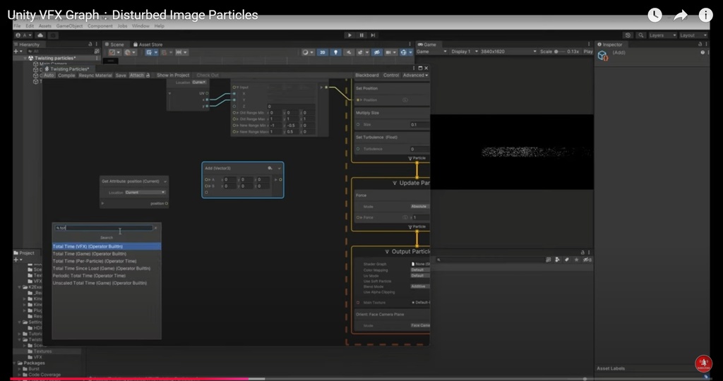 Unity VFX Graph:Disturbed Image Particles