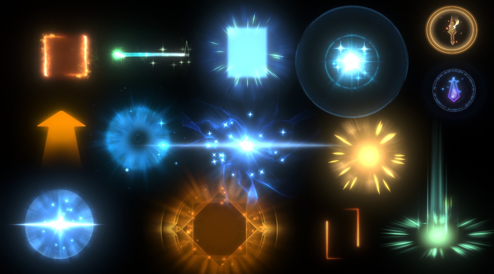 Unity Game VFX - UI Glow Collection