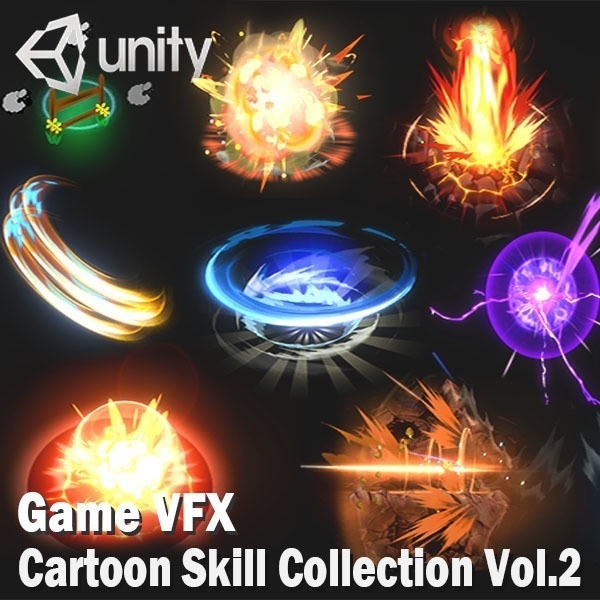 Unity Game VFX - Cartoon Skill Collection Vol.2(URP)