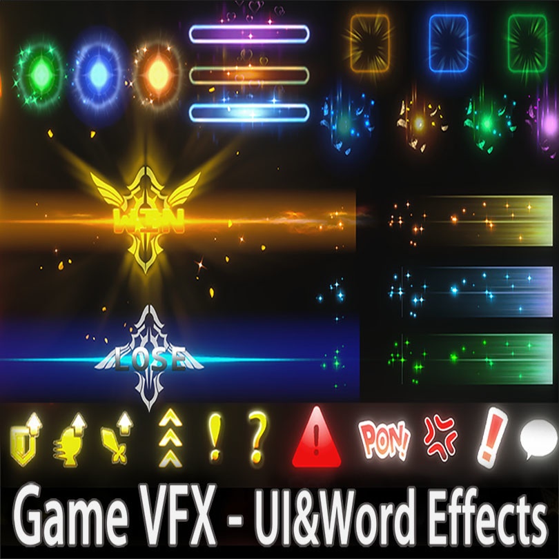 Unity Game VFX - UI & Word Effect Collection