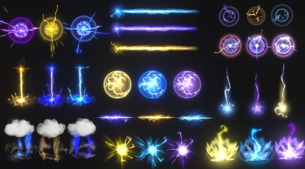 Unity Game VFX - Six Elements VFX Mega Pack(Built-In)