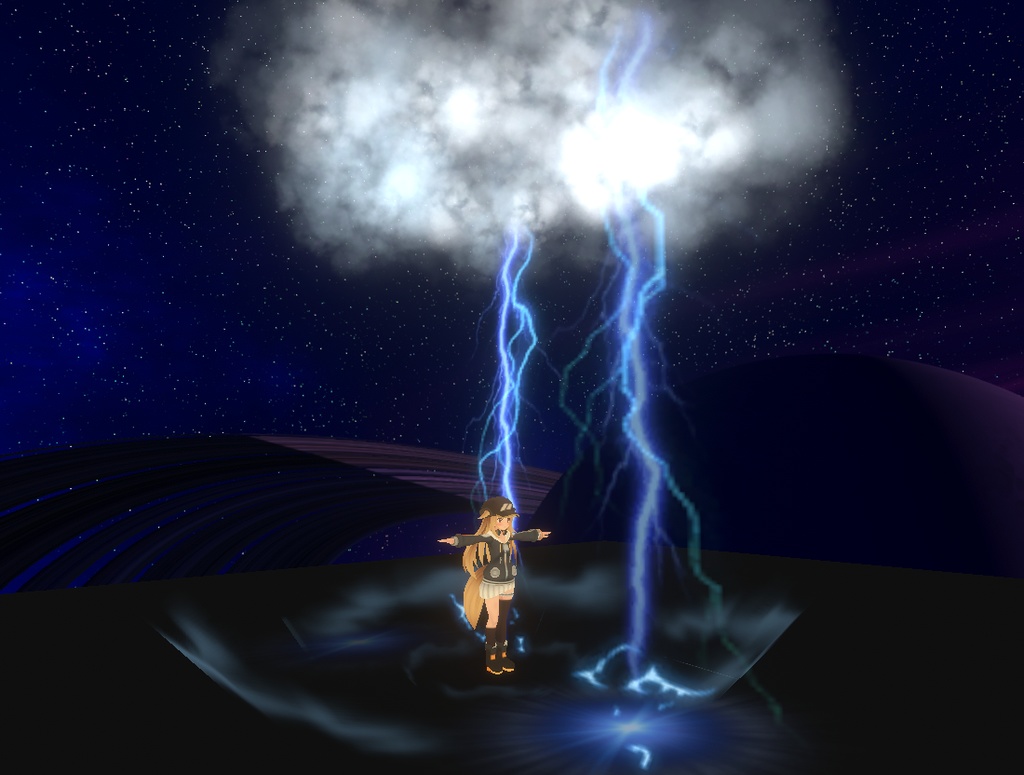 【VRChat/MA support/Quest】Thundercloud / 雷雲